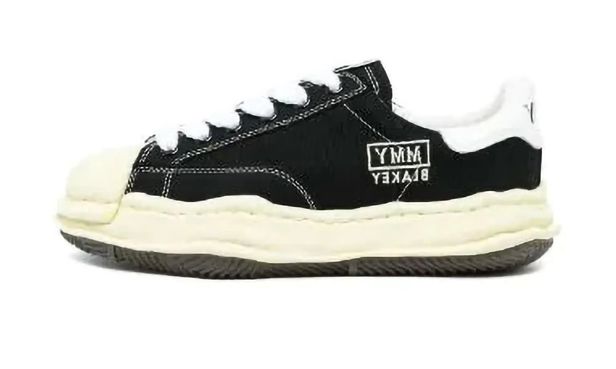 Maison Mihara Yasuhiro Blakey OG Sole Vintage Canvas Low Black - resellguru.app