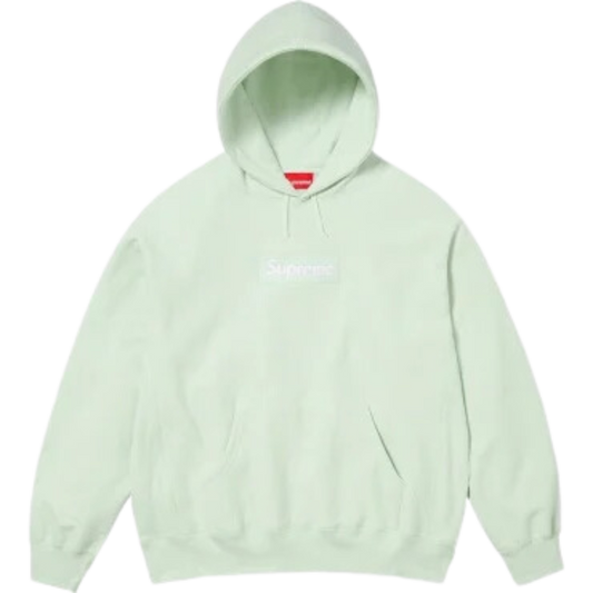 Supreme Box Logo Hooded Sweatshirt (FW23) Light Green