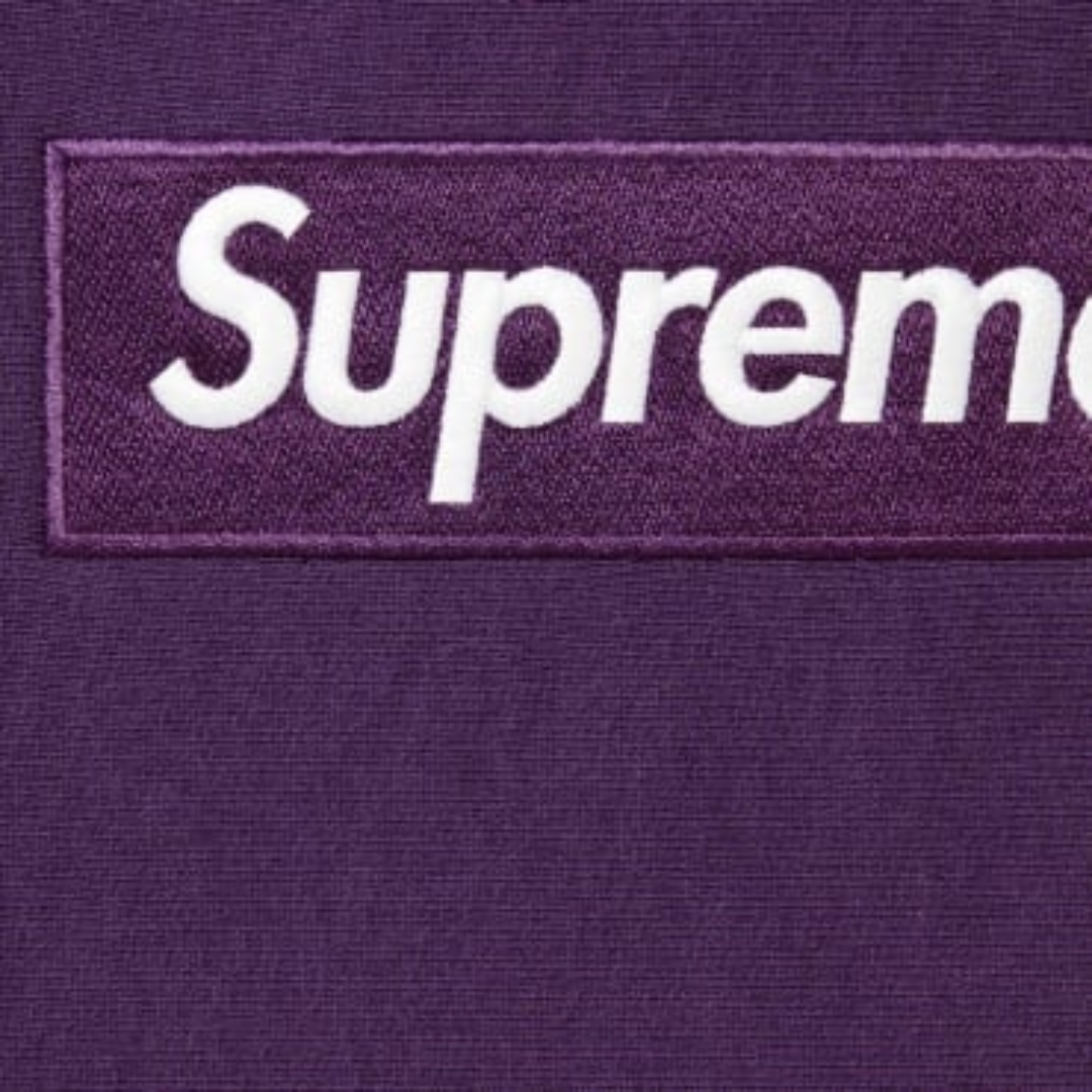 購入オンラインストア Supreme Box Logo Hooded Sweatshirt パープル