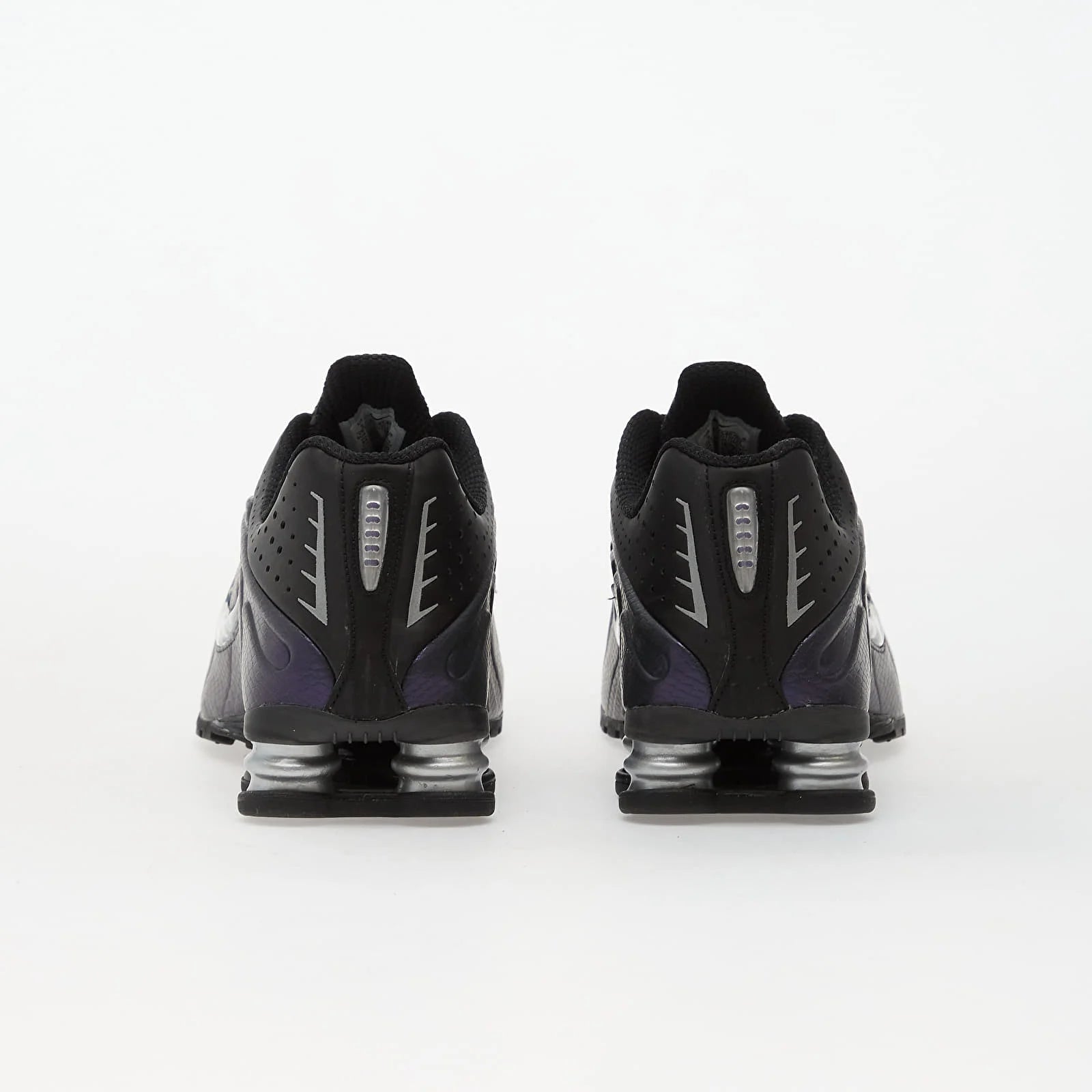 Nike Shox R4 Black Metallic Silver Purple Dynasty