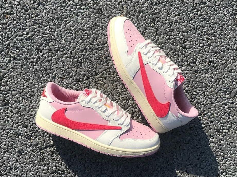 Air Jordan 1 Retro Low OG SP Travis Scott Sail Tropical Pink