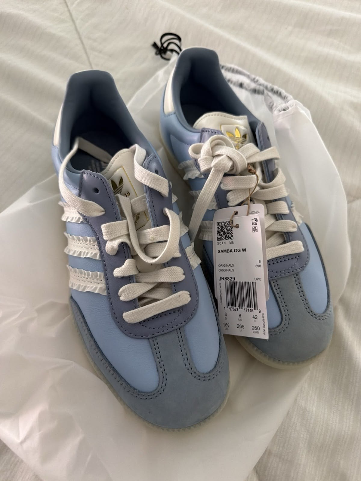 adidas Samba Ruffle Stripes Pack Clear Sky (Women's)