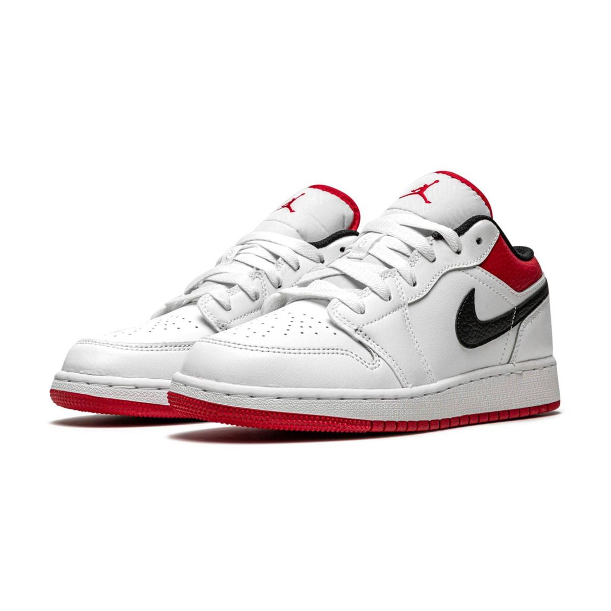 Jordan 1 Low White University Red Black