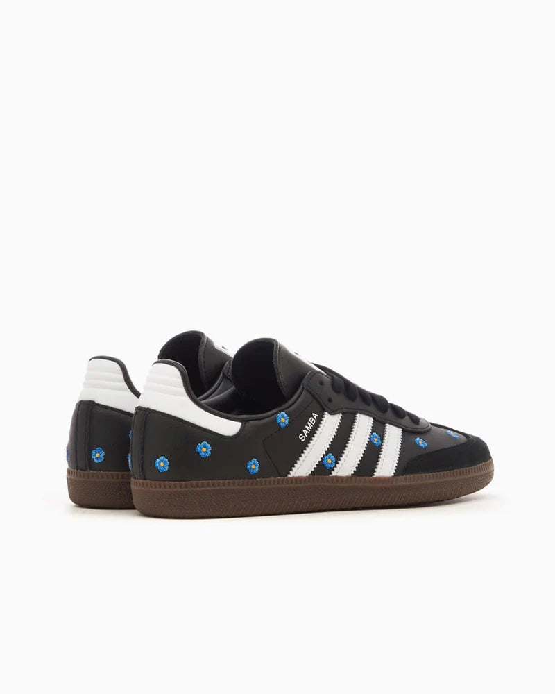 adidas Samba Light Blue Floral Core Black (Women's)
