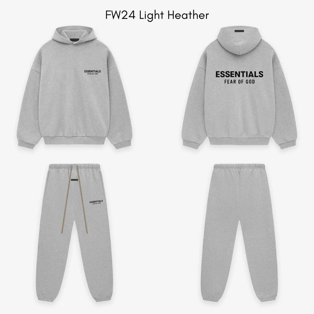 Fear of God Essentials FW24 Light Heather Full set