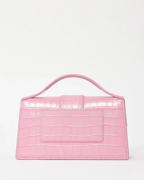 Jacquemus Le Grand Bambino Croco Pink