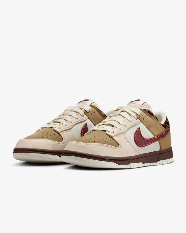 Nike Dunk Low Retro Khaki Team Red Pearl White (Women's)