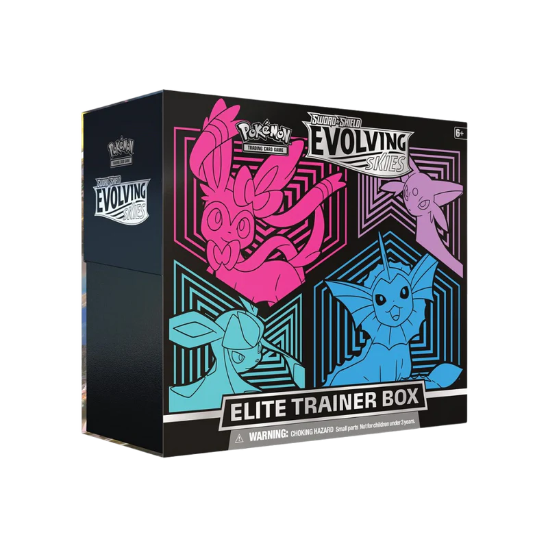 Pokémon Evolving Skies Elite Trainer Box (Glaceon/Vaporeon/Sylveon/Espeon)