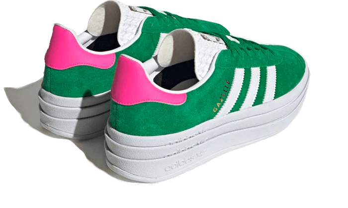 adidas Gazelle Bold Green Lucid Pink (Women's)