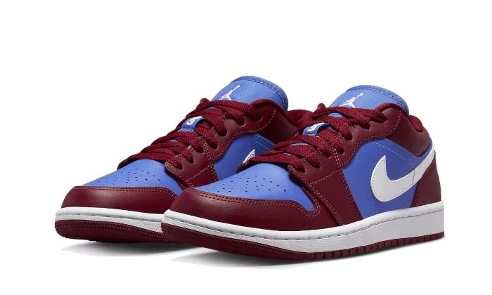 Jordan 1 Low Pomegranate Medium Blue (Women's)