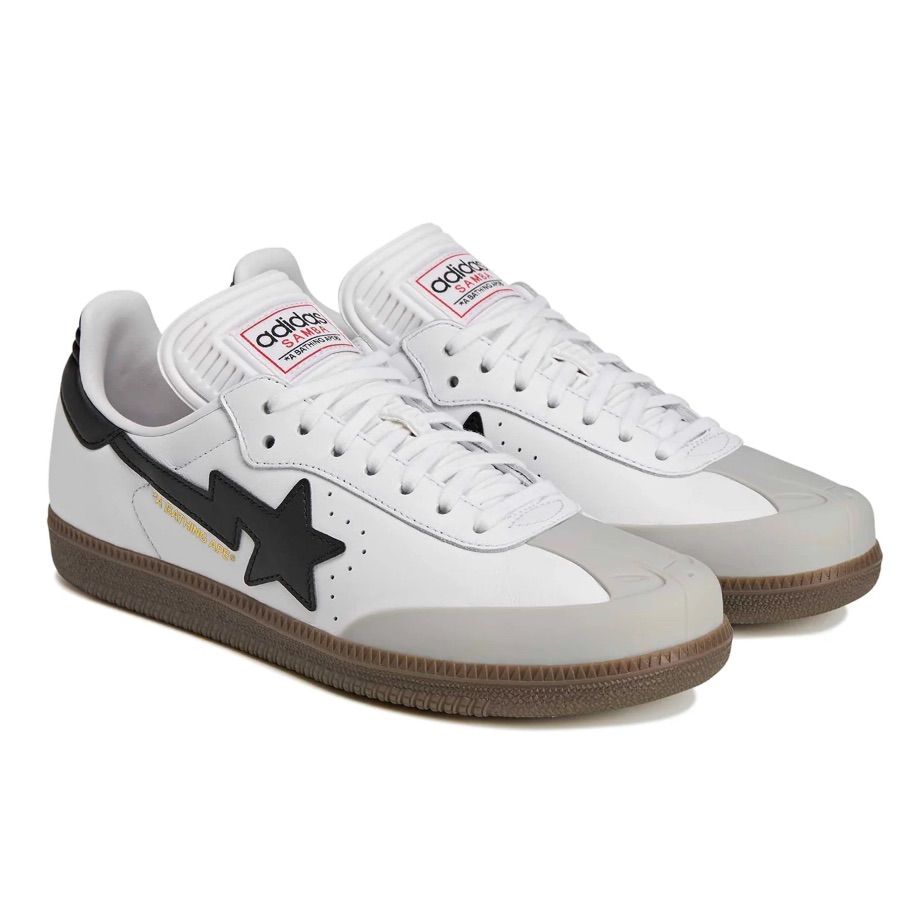 adidas Samba Bape White Black Gum