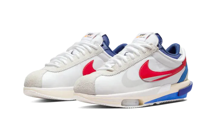 Cortez 4.0 Sacai White University Red Blue - DQ0581-100