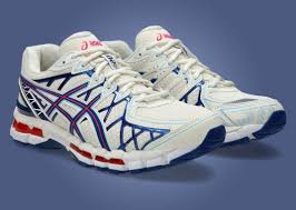 ASICS Gel-Kayano 20 Cream Blue Red