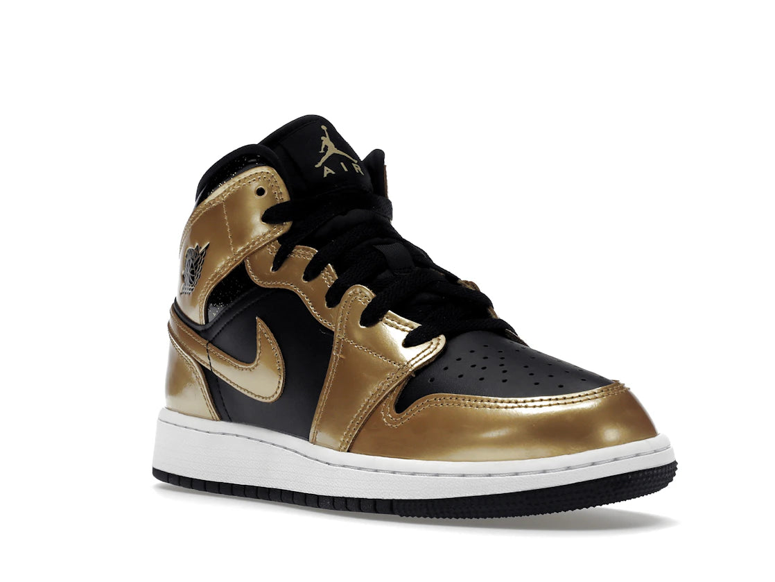 Air Jordan 1 Mid SE Metallic Gold Black