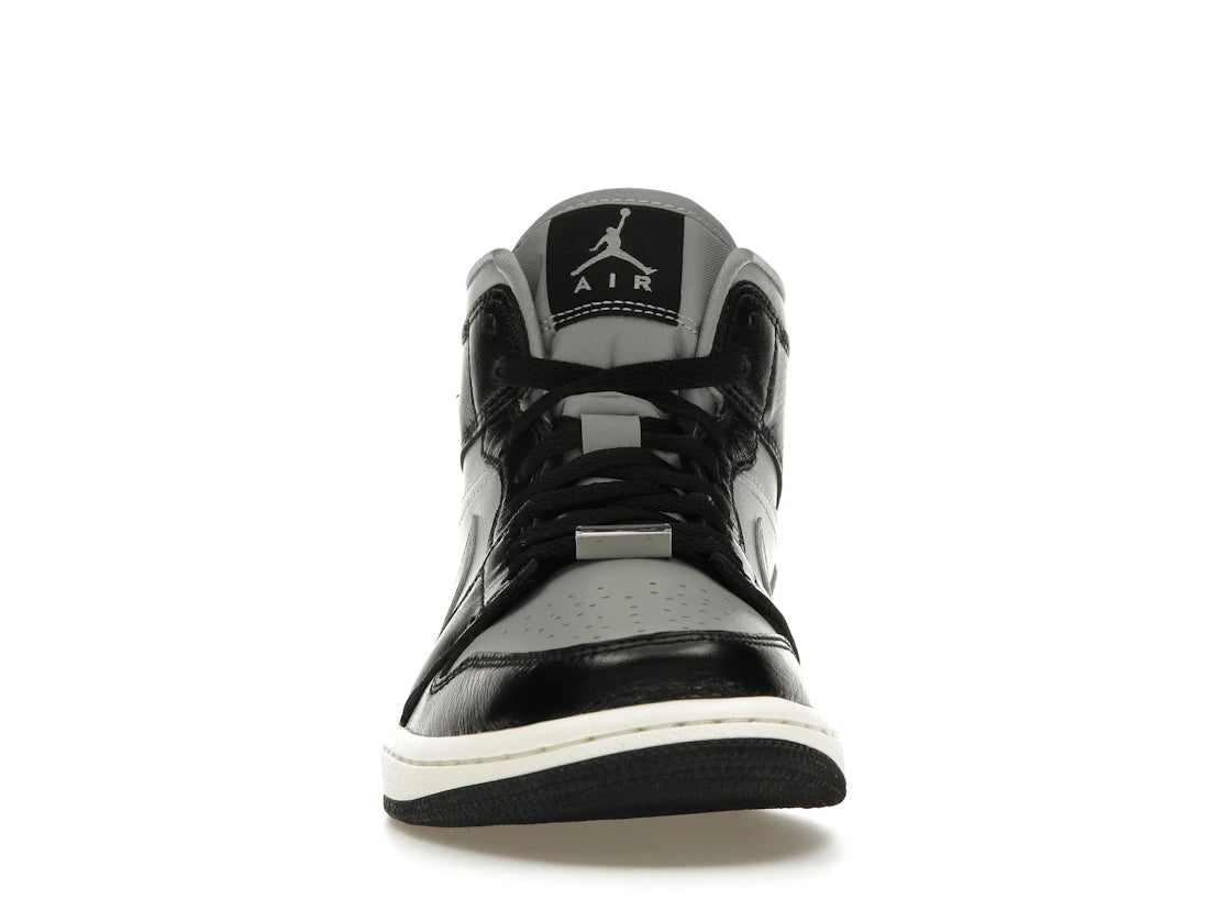 Air Jordan 1 Mid SE Black Metallic Silver