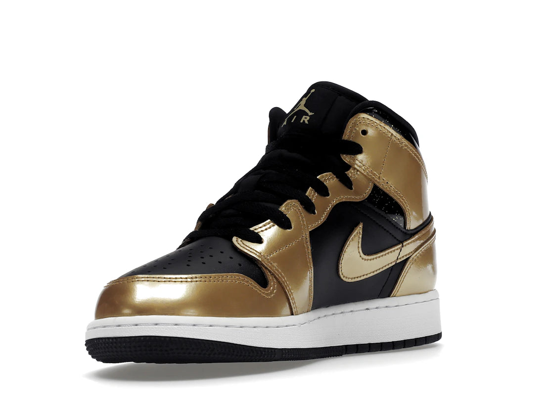 Air Jordan 1 Mid SE Metallic Gold Black