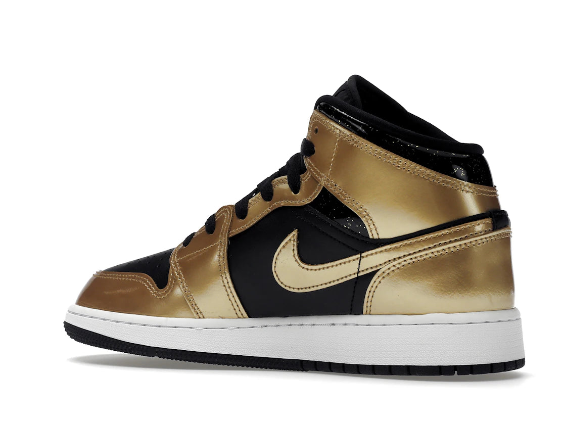 Air Jordan 1 Mid SE Metallic Gold Black