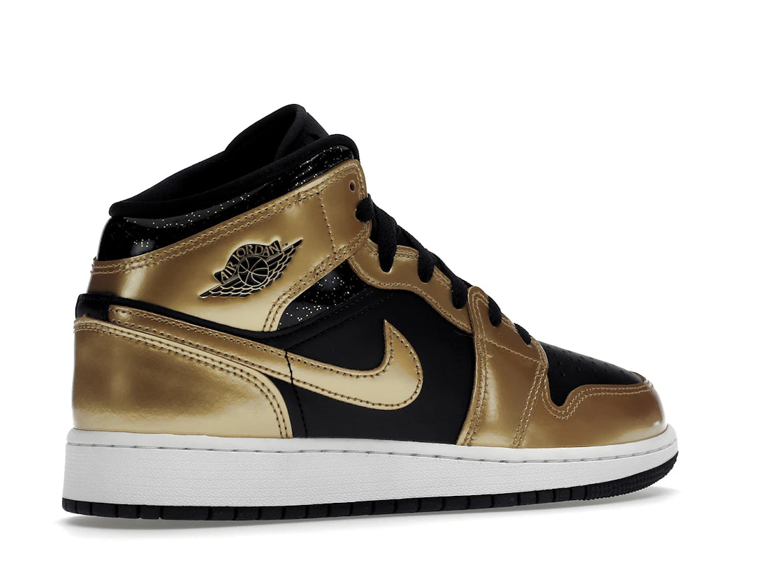 Air Jordan 1 Mid SE Metallic Gold Black