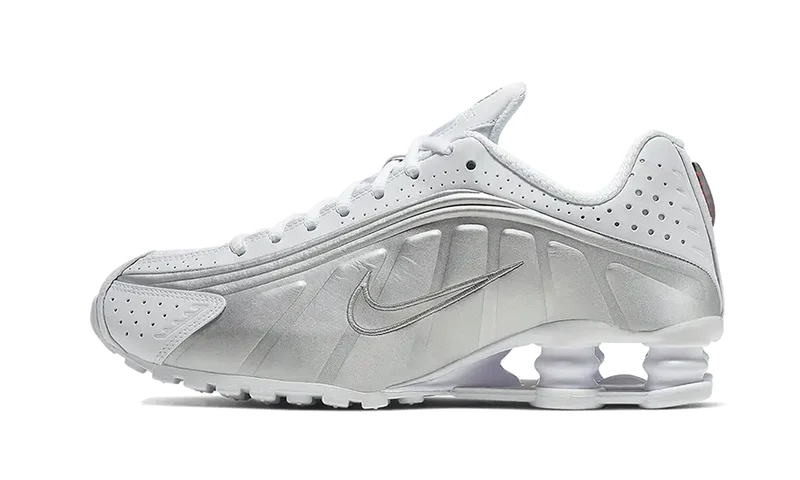 Nike Shox R4 White Metallic Silver (Women's)