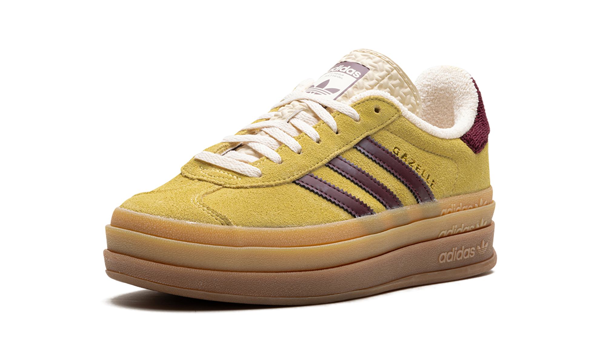 Adidas Gazelle Bold Almost Yellow Maroon - resellguru.app
