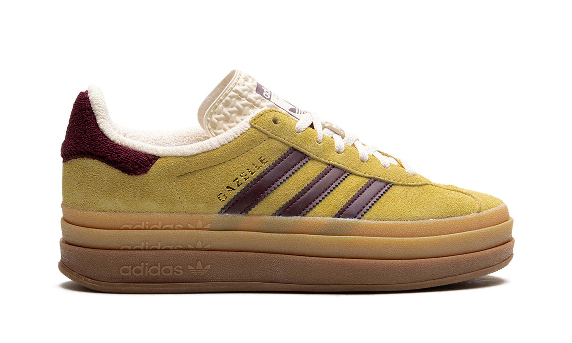 Adidas Gazelle Bold Almost Yellow Maroon - resellguru.app