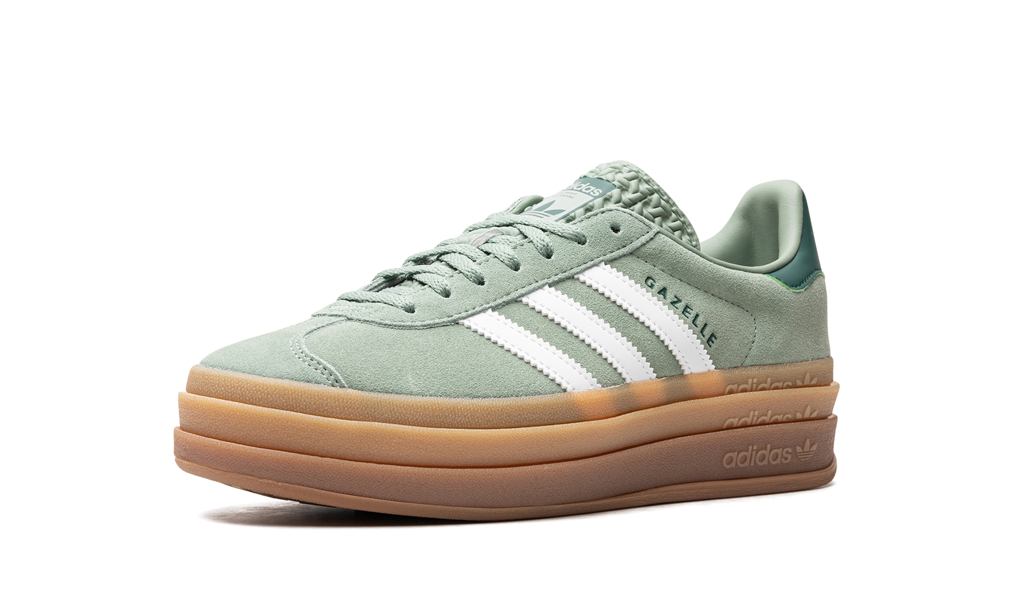 Adidas Gazelle Bold Silver Green Gum - resellguru.app