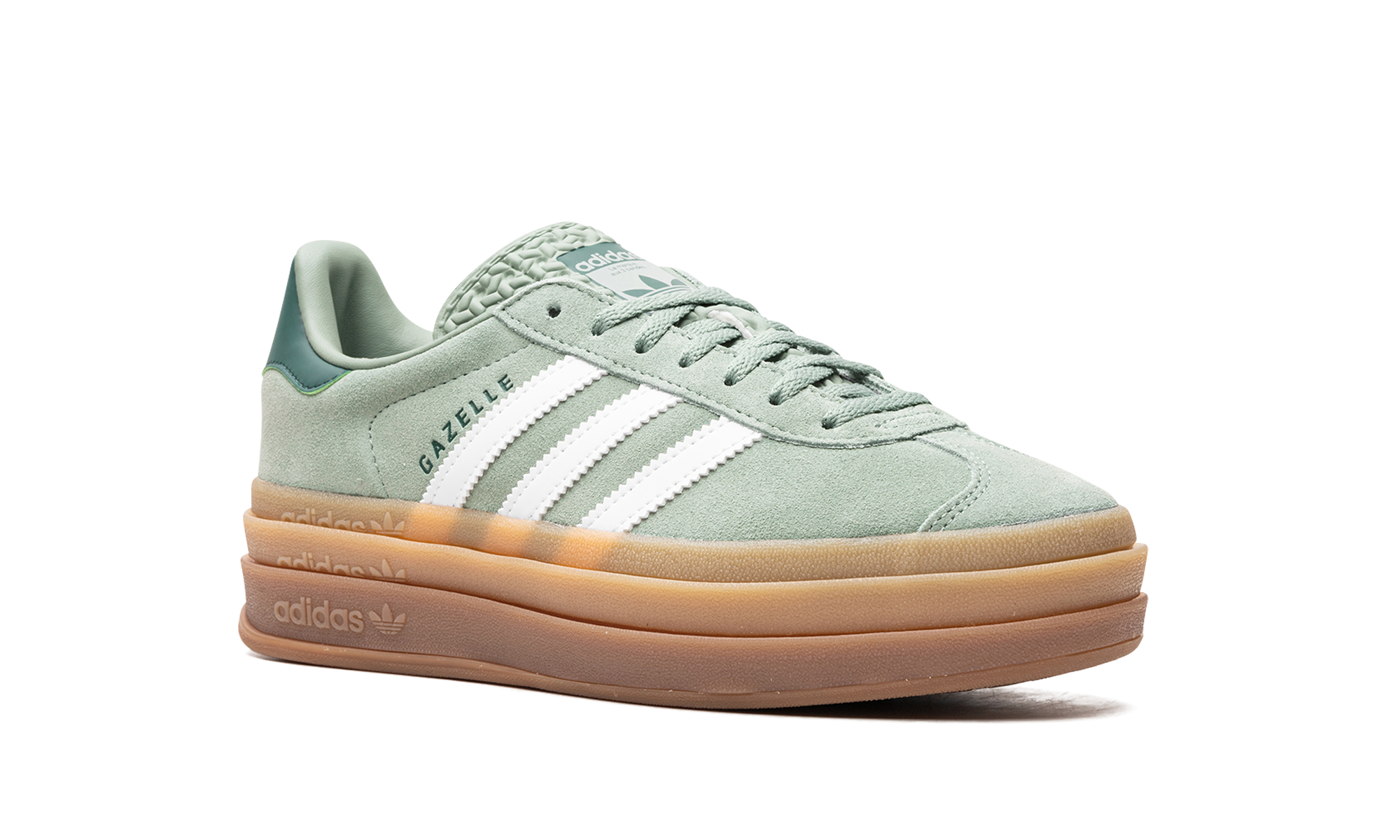 Adidas Gazelle Bold Silver Green Gum - resellguru.app