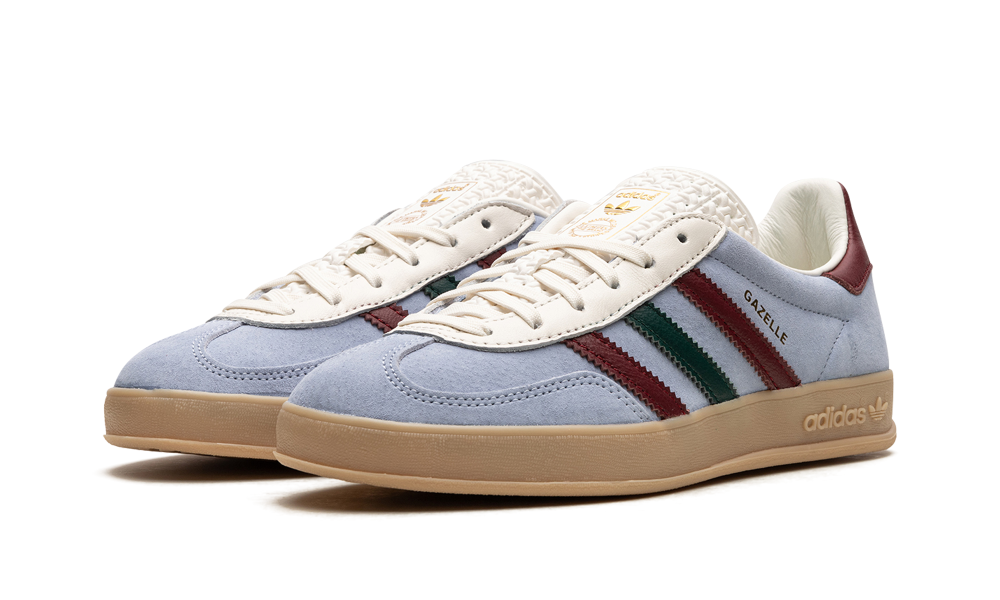 Adidas Gazelle Indoor Blue Dawn Collegiate Burgundy - resellguru.app