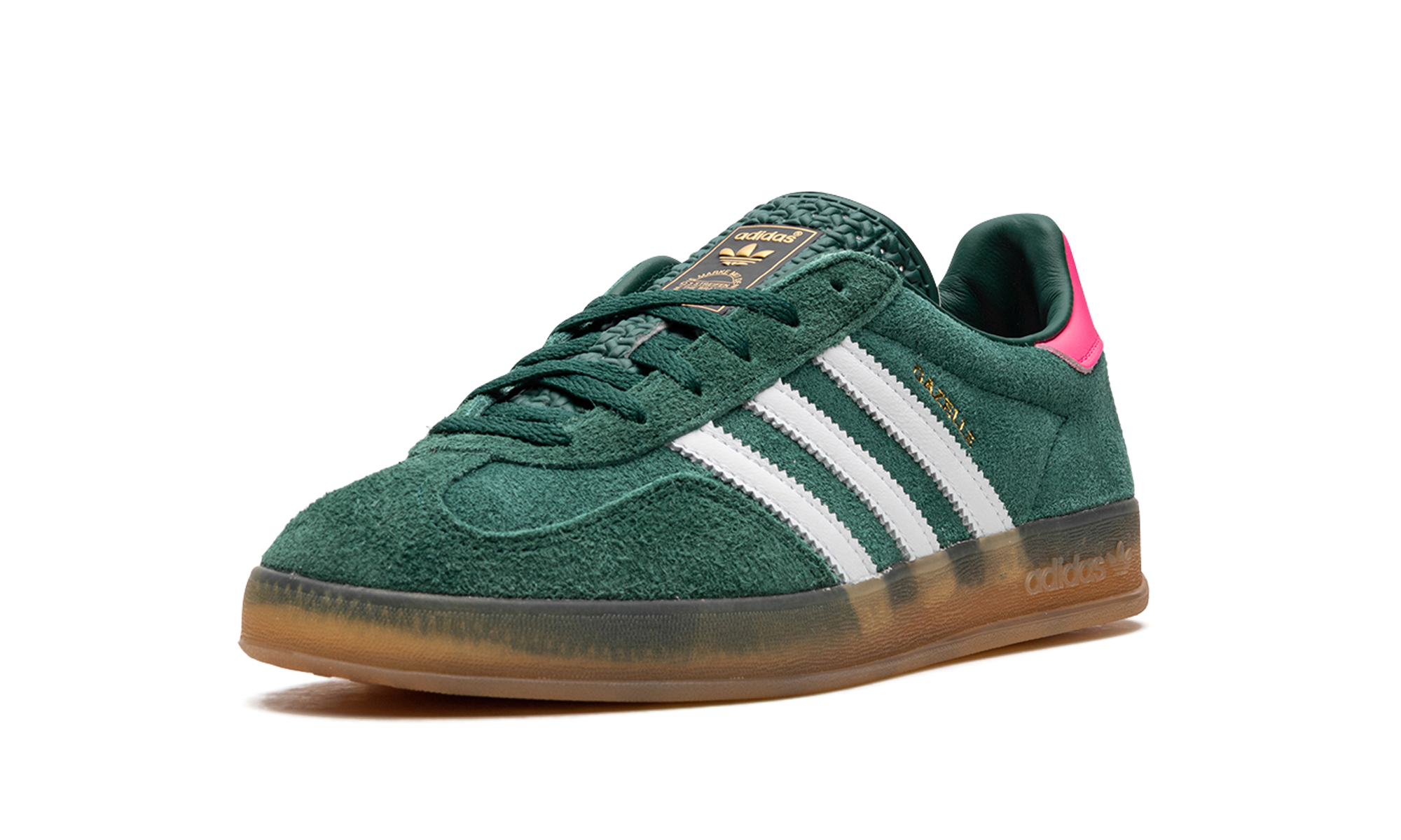 Adidas Gazelle Indoor Collegiate Green Lucid Pink - resellguru.app