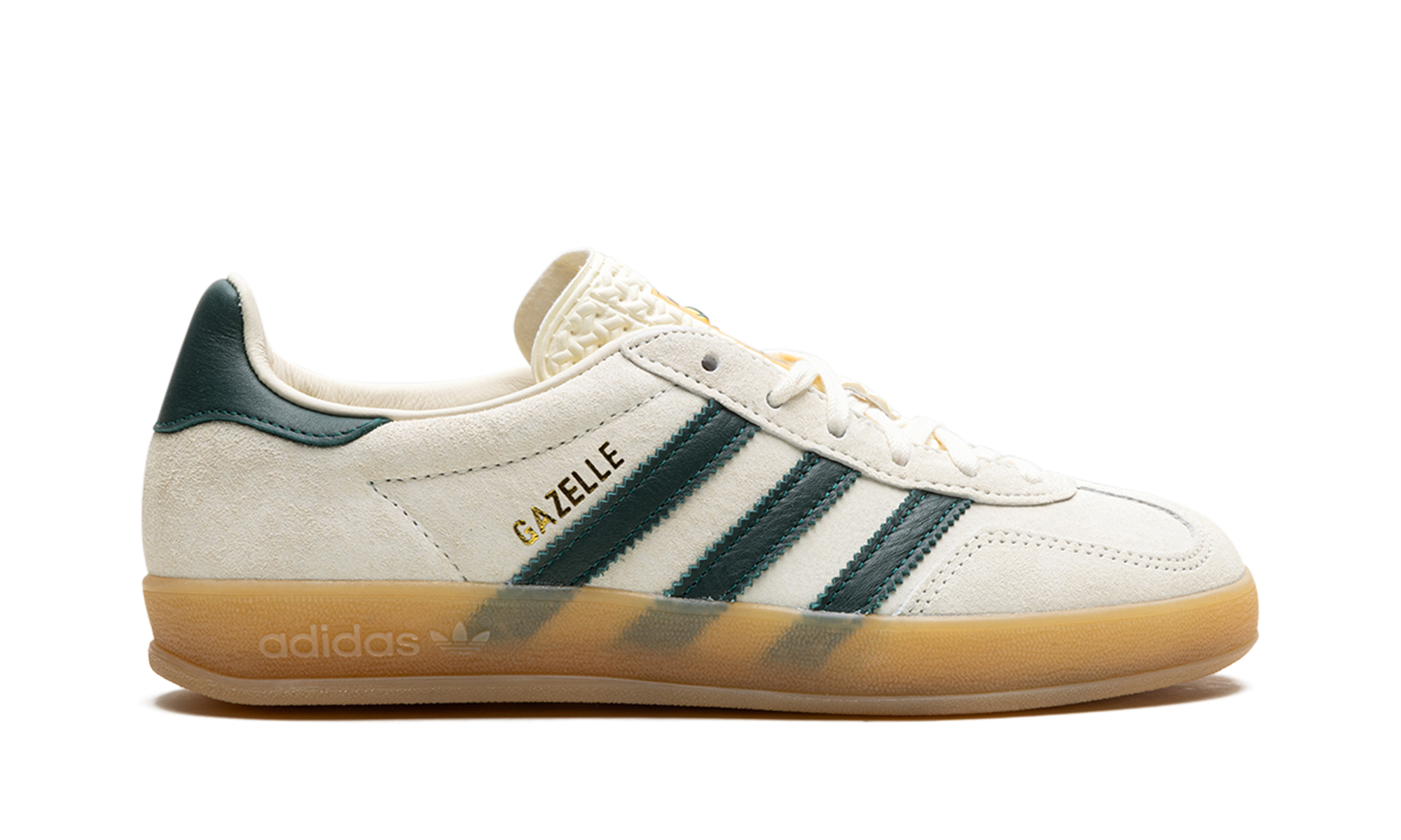 Adidas Gazelle Indoor Cream White Collegiate Green Gum - resellguru.app