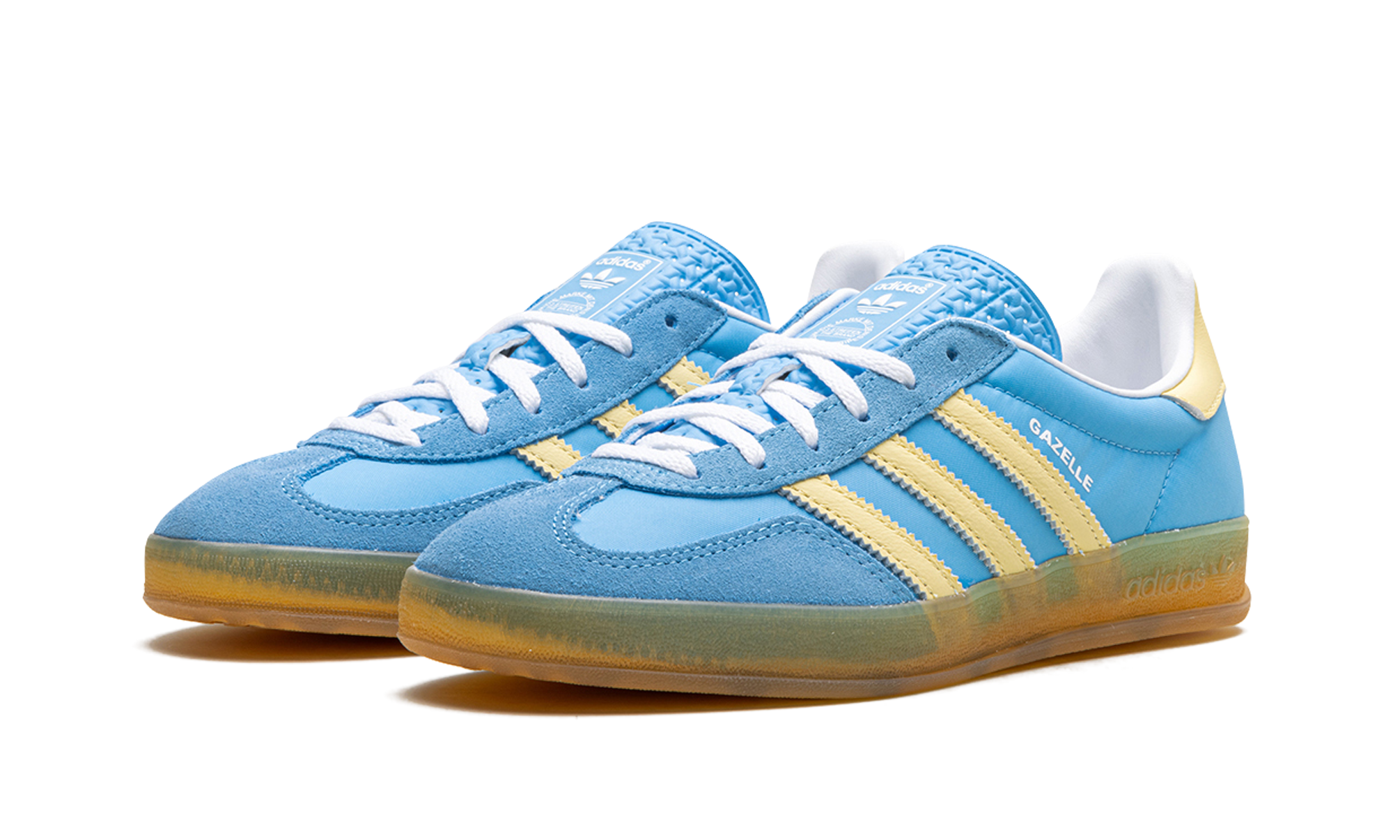 Adidas Gazelle Indoor Semi Blue Burst Almost Yellow - resellguru.app