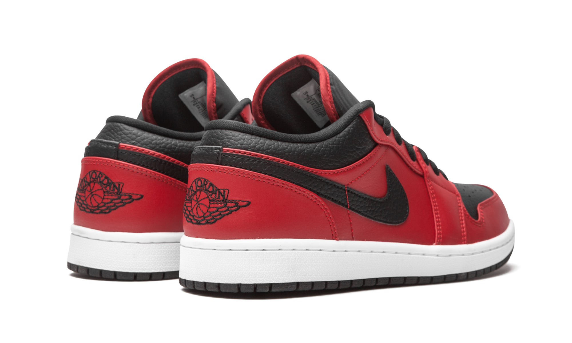 Air Jordan 1 Low Reverse Bred Pebbled Swoosh - resellguru.app