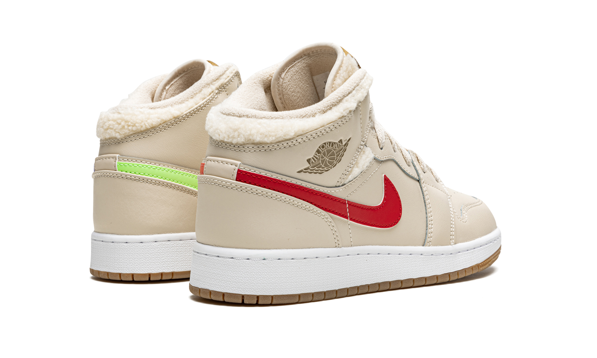 Air Jordan 1 Mid Utility Fleece Pearl White - resellguru.app