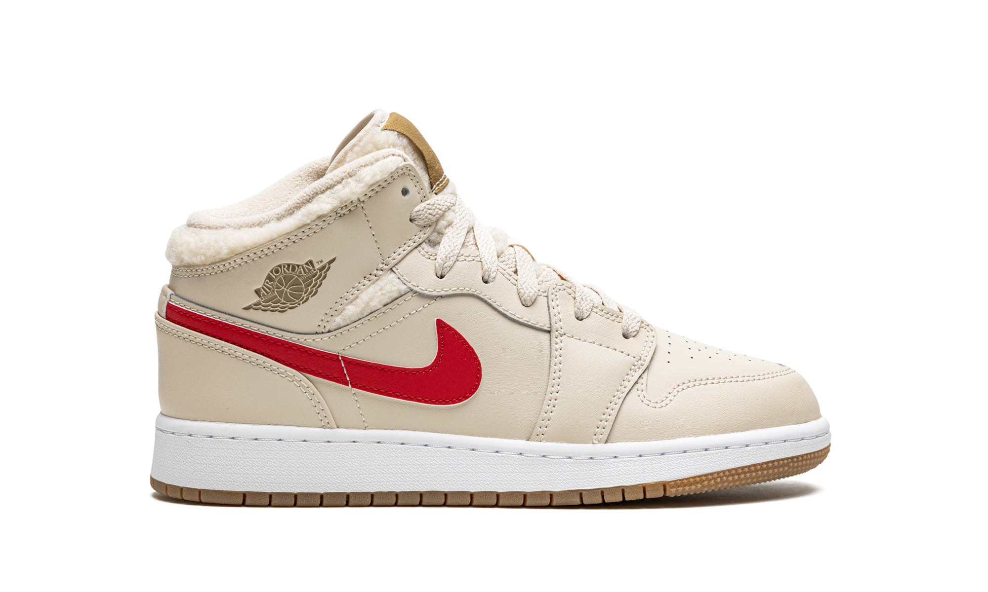 Air Jordan 1 Mid Utility Fleece Pearl White - resellguru.app