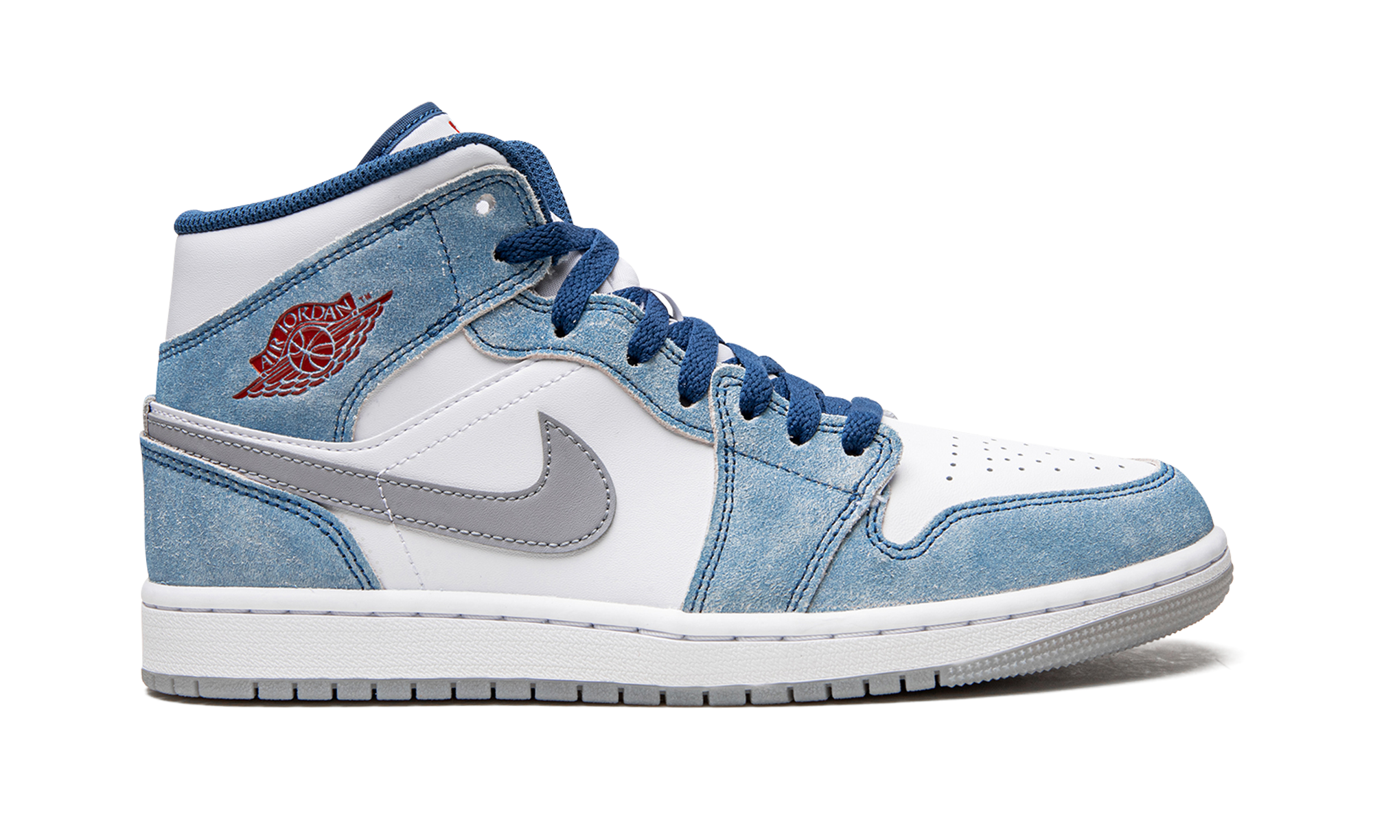 Air Jordan 1 Mid French Blue Fire Red - resellguru.app