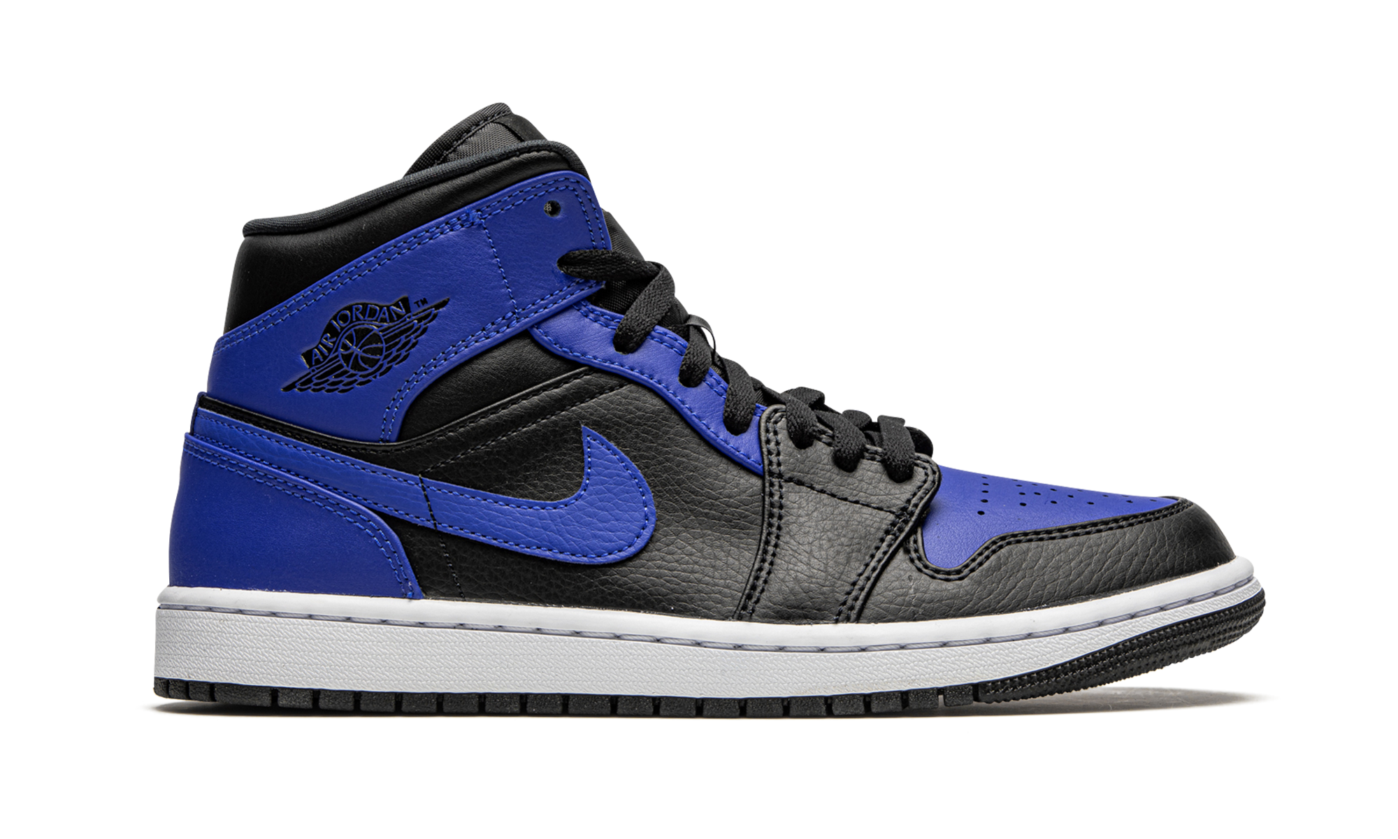 Air Jordan 1 Mid Hyper Royal Tumbled Leather - resellguru.app