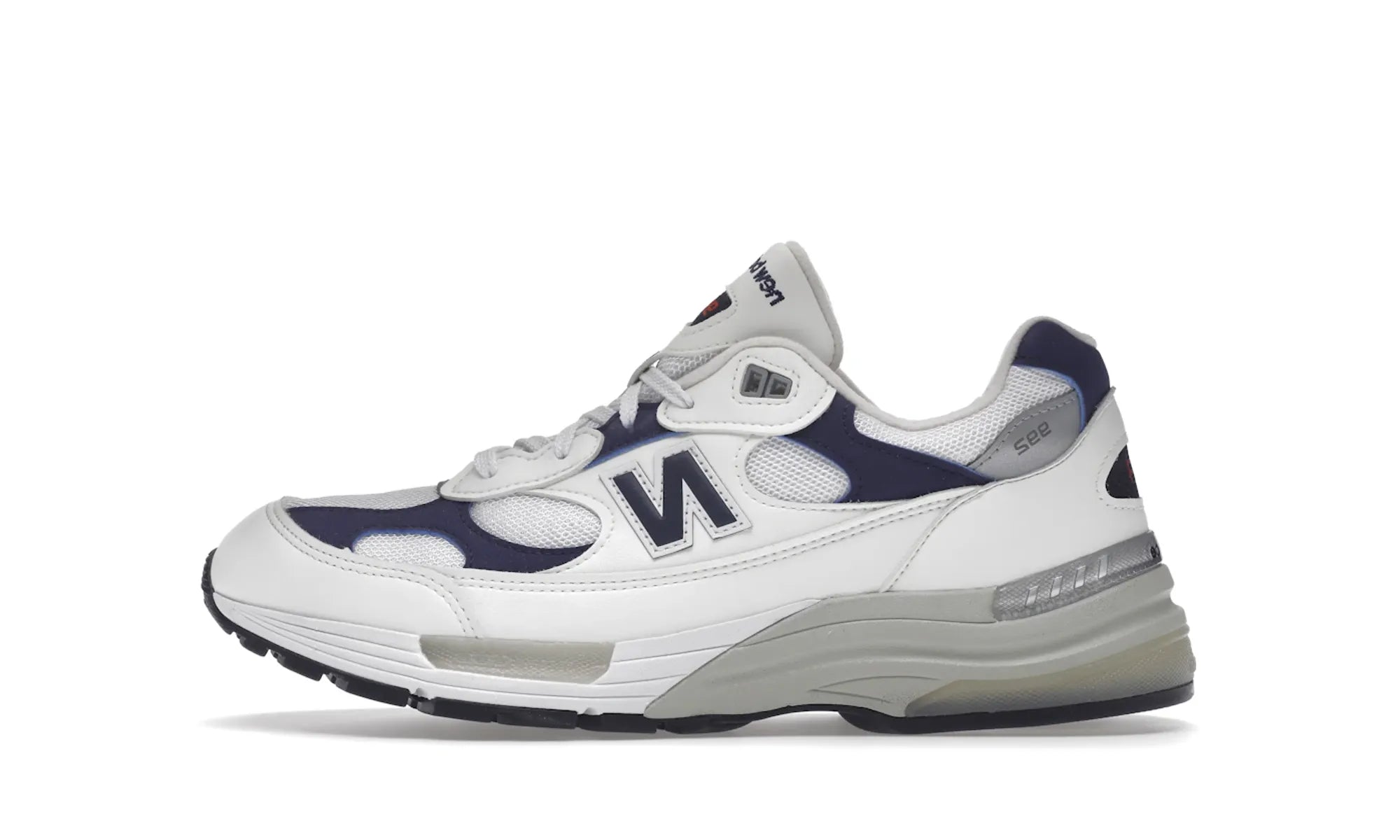 New Balance 992 White Navy - resellguru.app
