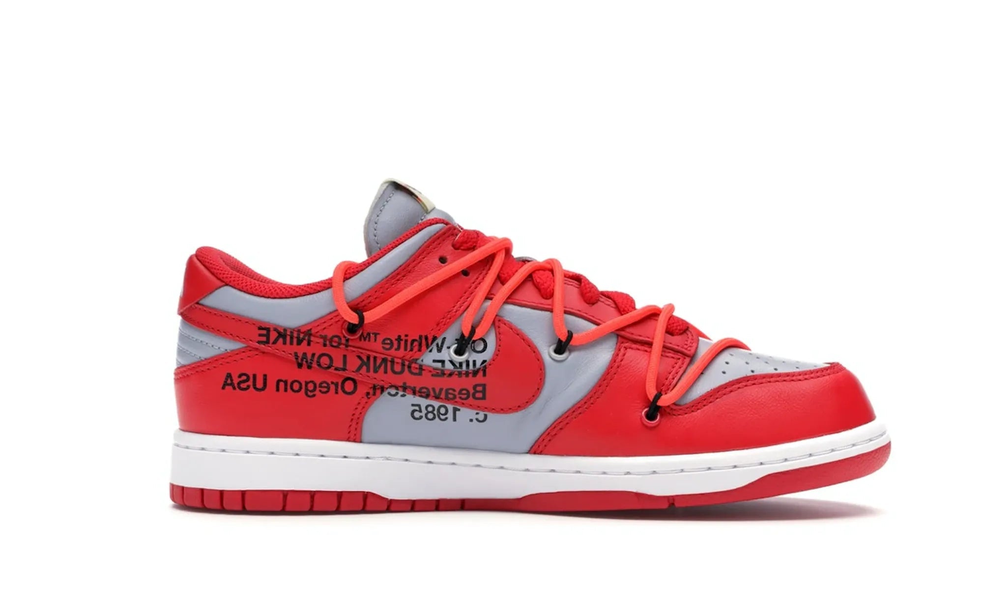 Nike Dunk Low Off-White University Red - resellguru.app