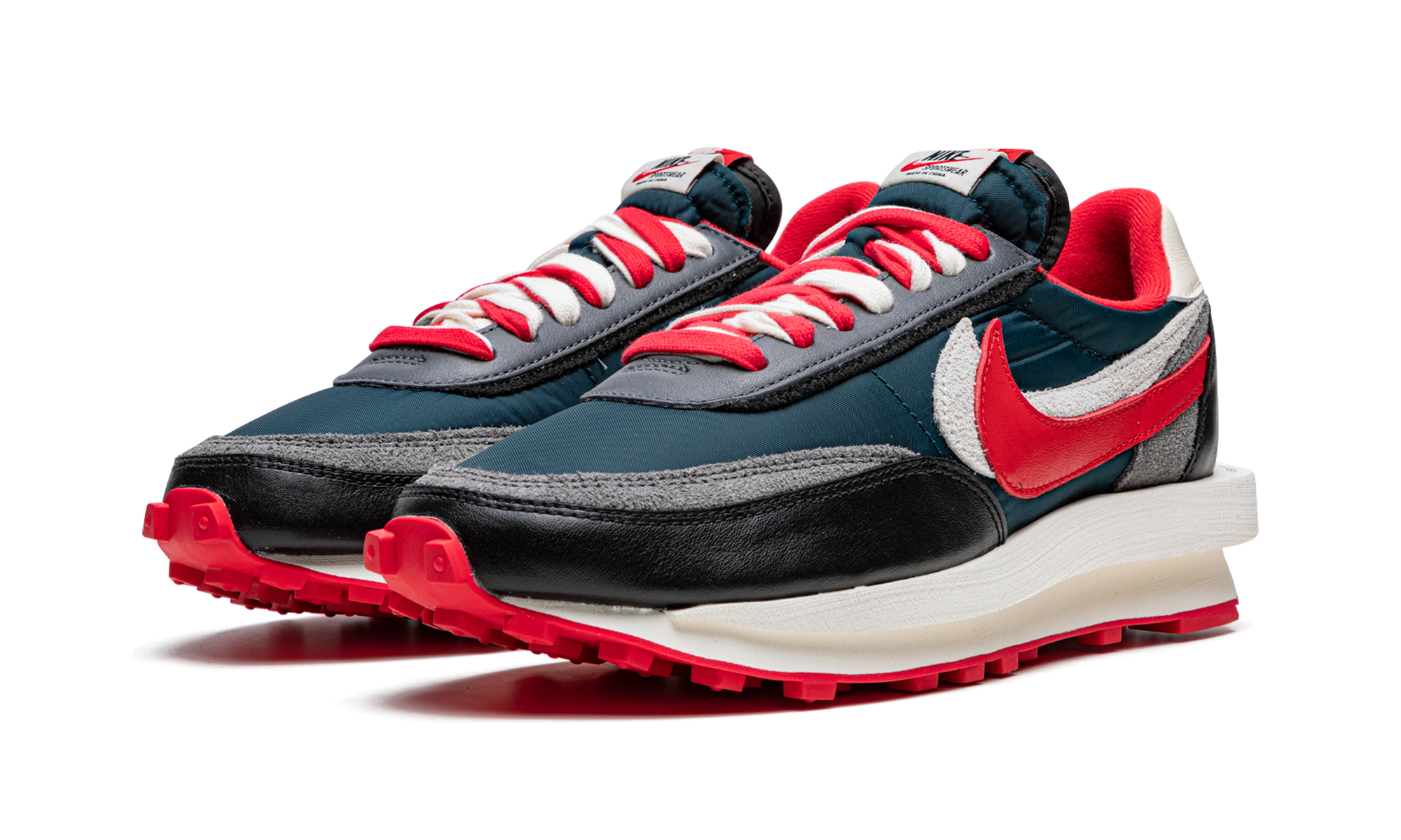 Nike LD Waffle sacai Undercover Midnight Spruce University Red - resellguru.app