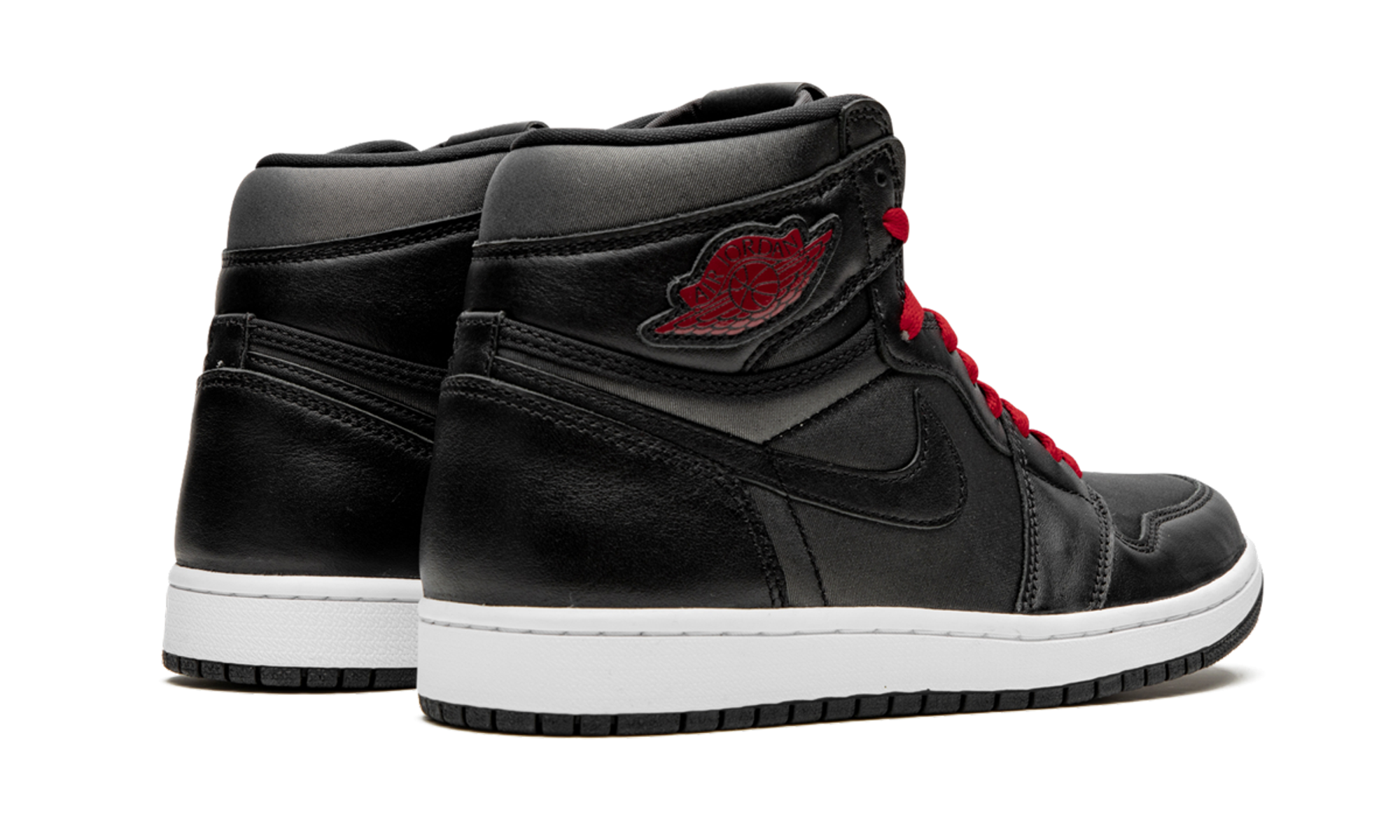 Air Jordan 1 Retro High Black Satin Gym Red - resellguru.app