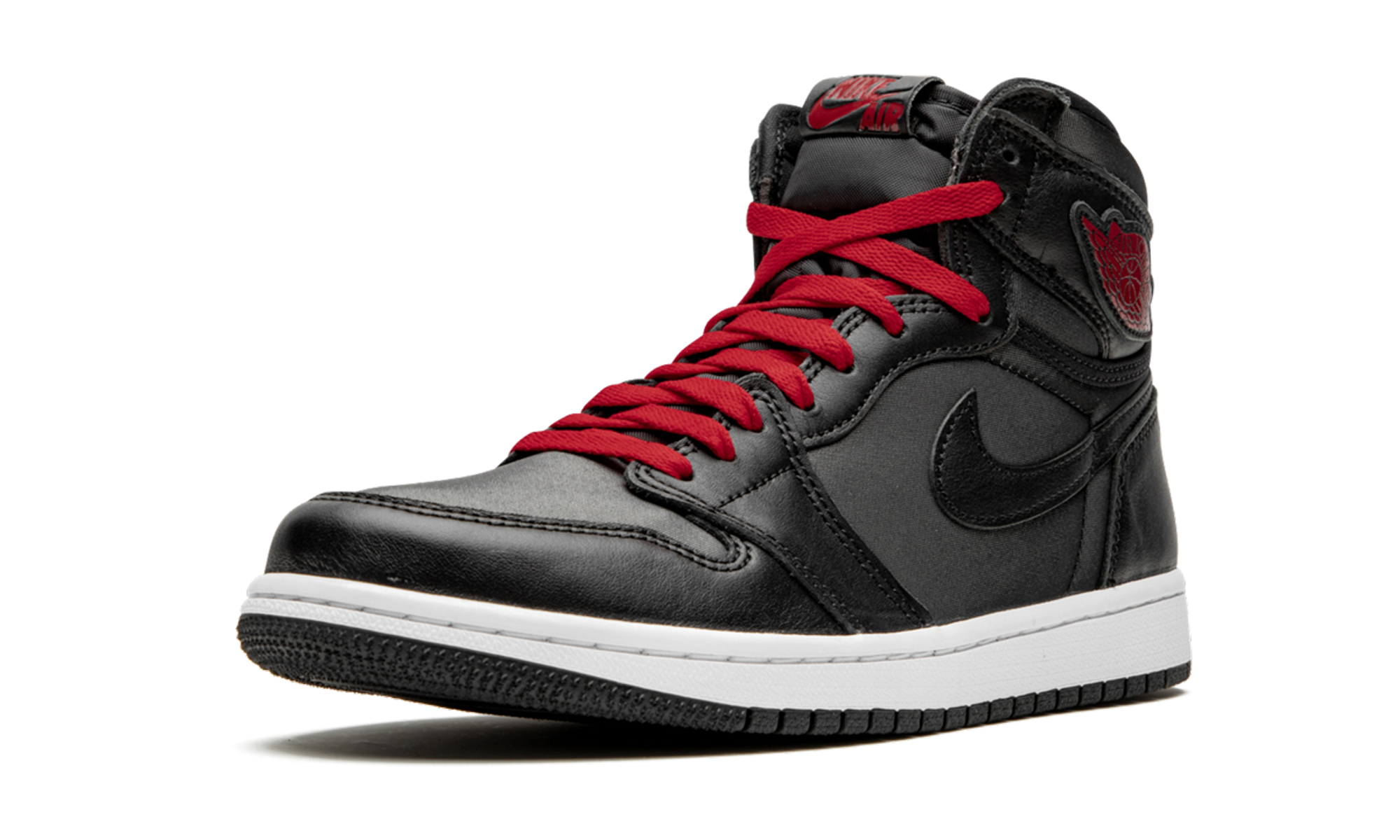 Air Jordan 1 Retro High Black Satin Gym Red - resellguru.app