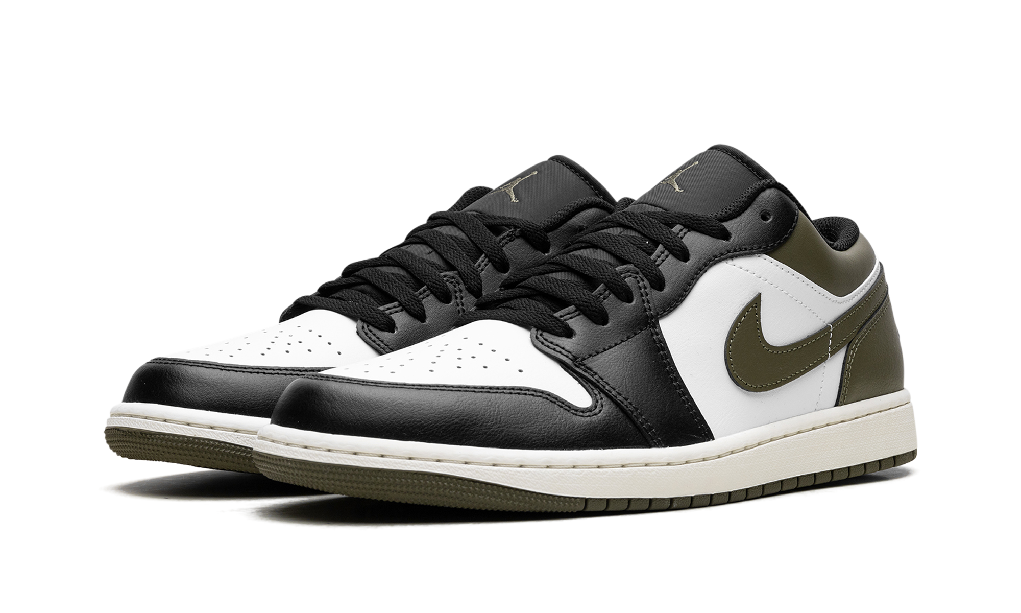 Air Jordan 1 Low Black Toe Medium Olive - resellguru.app
