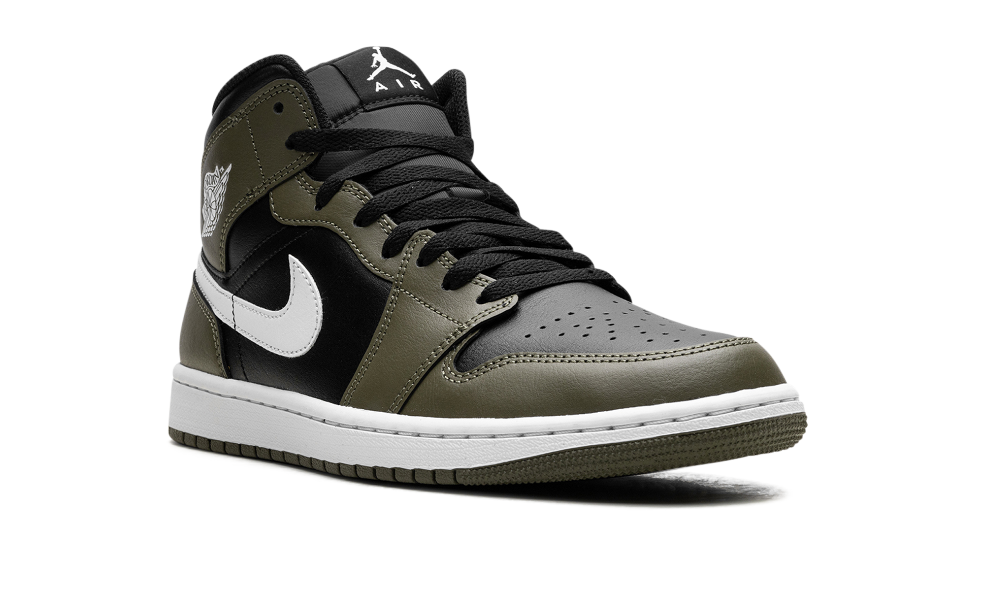 Air Jordan 1 Mid Black White Olive - resellguru.app