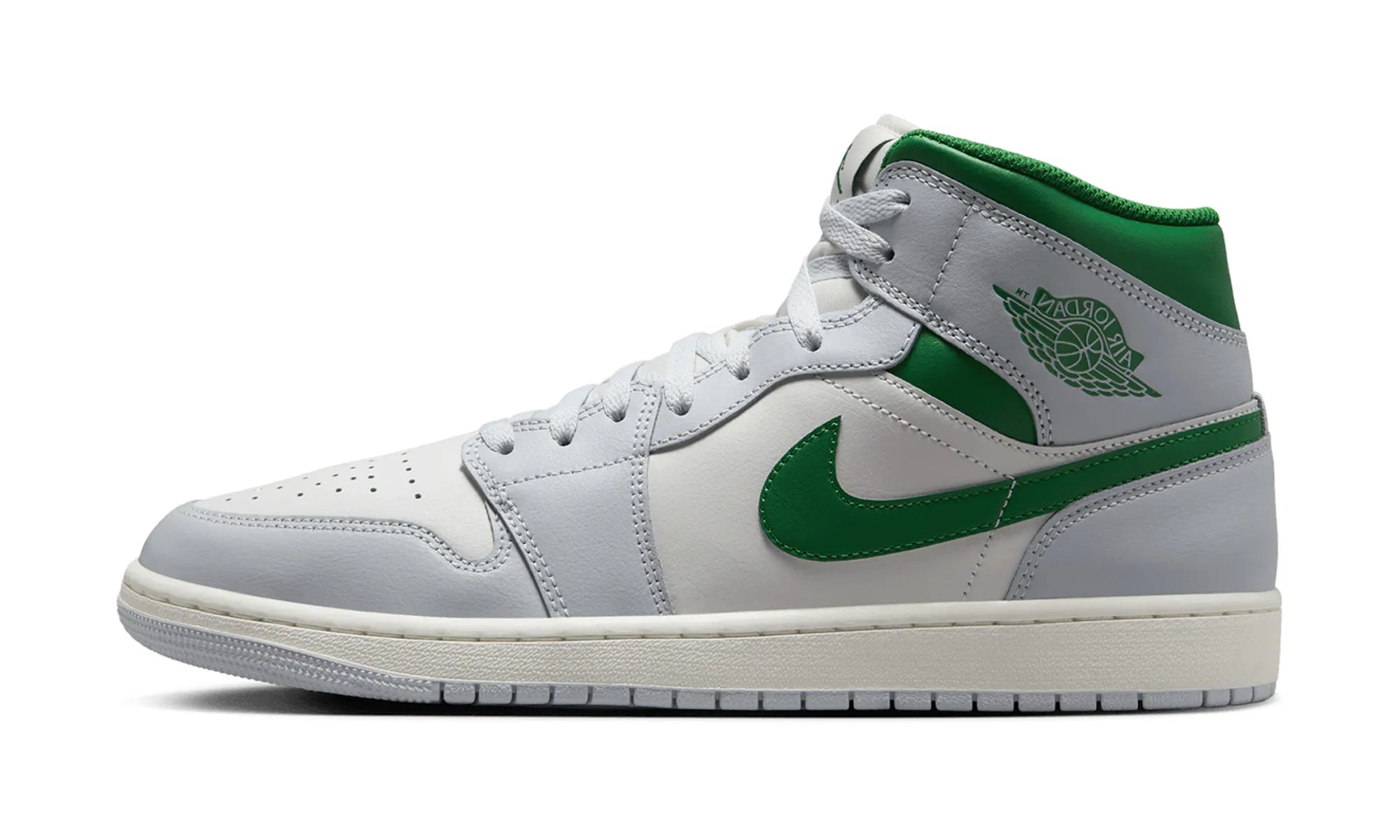 Air Jordan 1 Mid White Pure Platinum Pine Green - resellguru.app