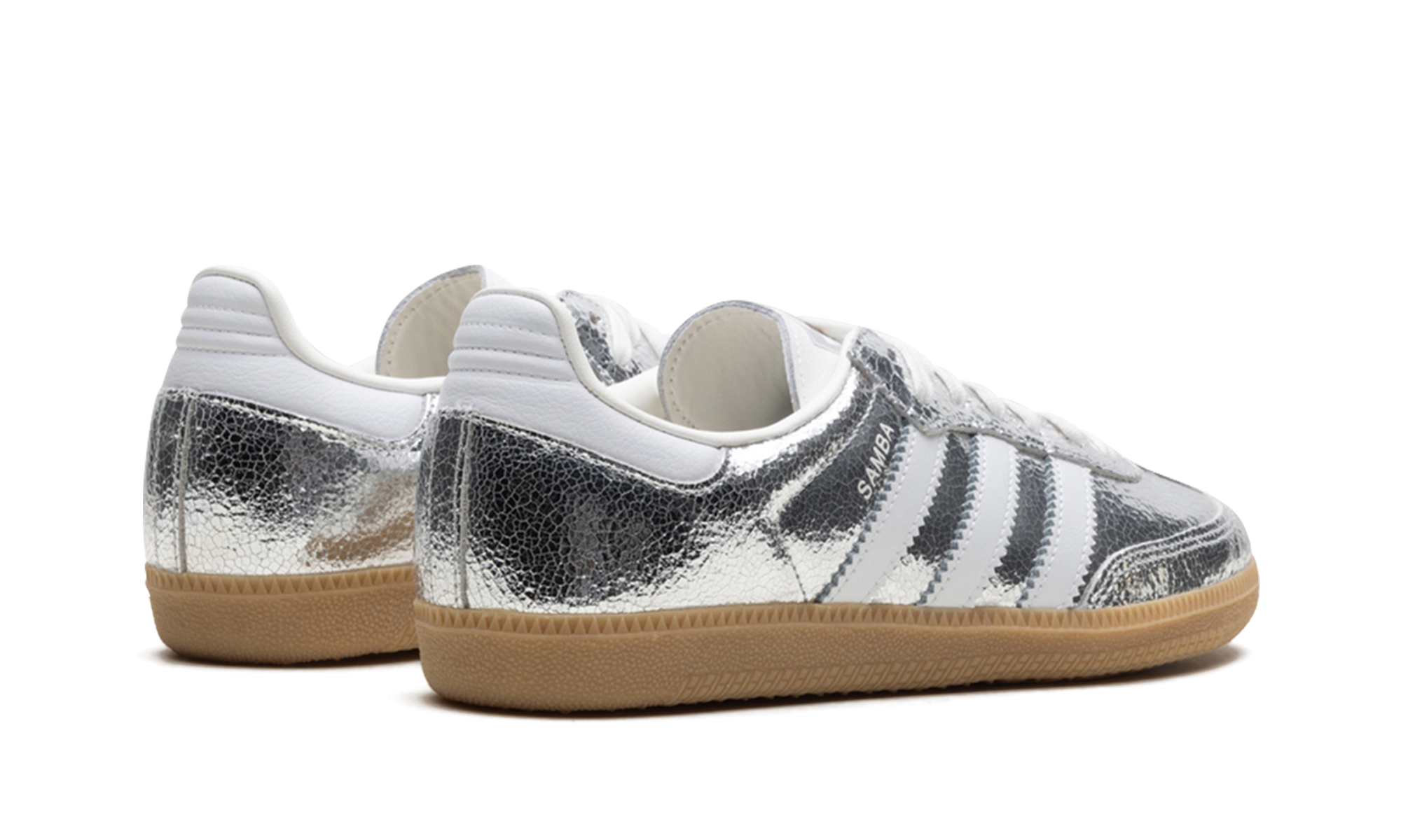 Adidas Samba OG Silver Metallic Cracked Leather - resellguru.app