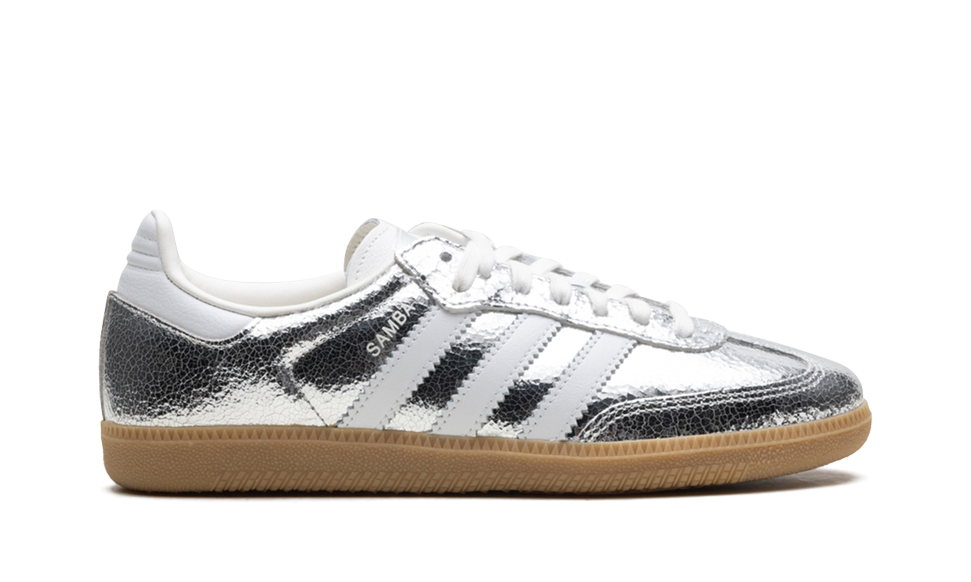 Adidas Samba OG Silver Metallic Cracked Leather - resellguru.app