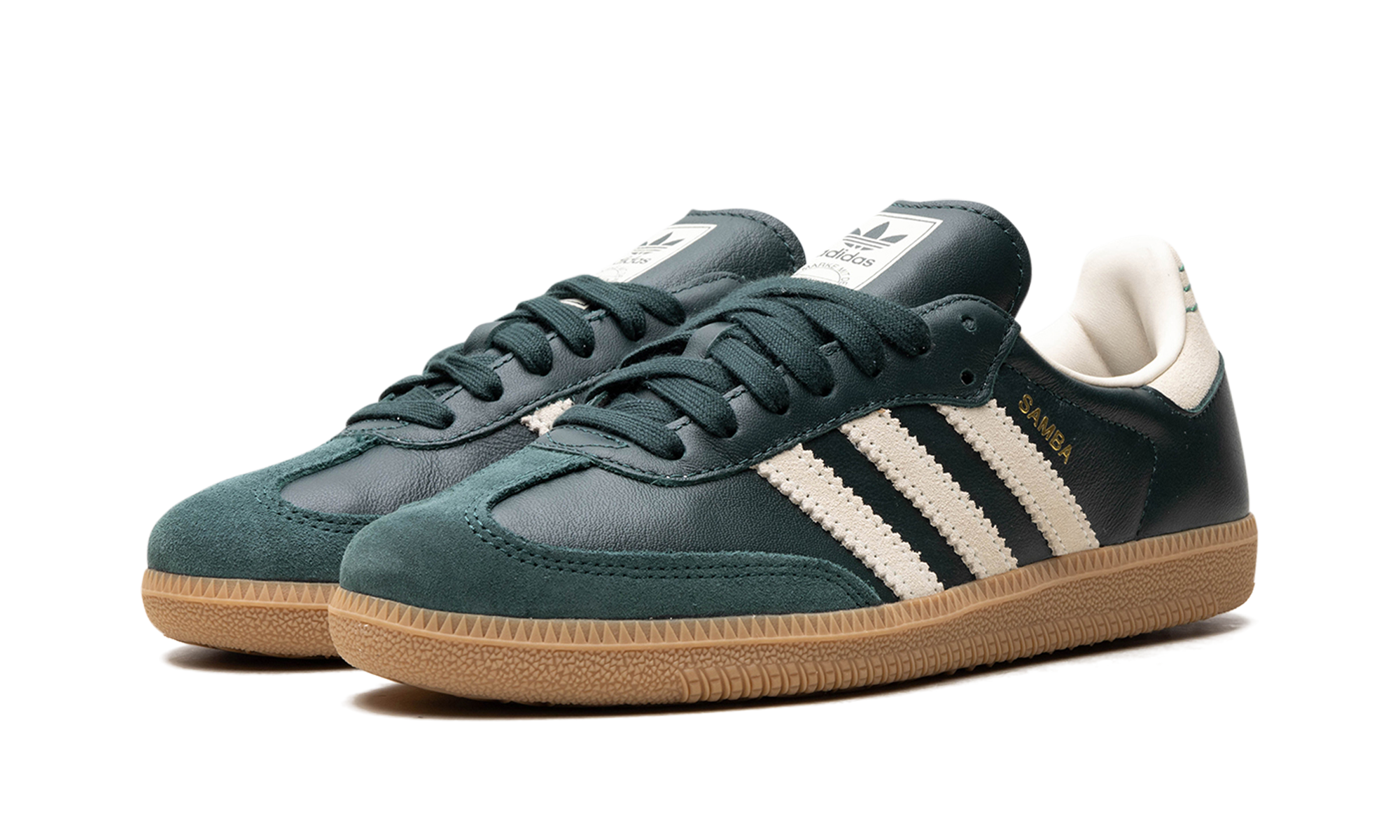 Adidas Samba OG Shadow Green Cream White Gold Metallic - resellguru.app