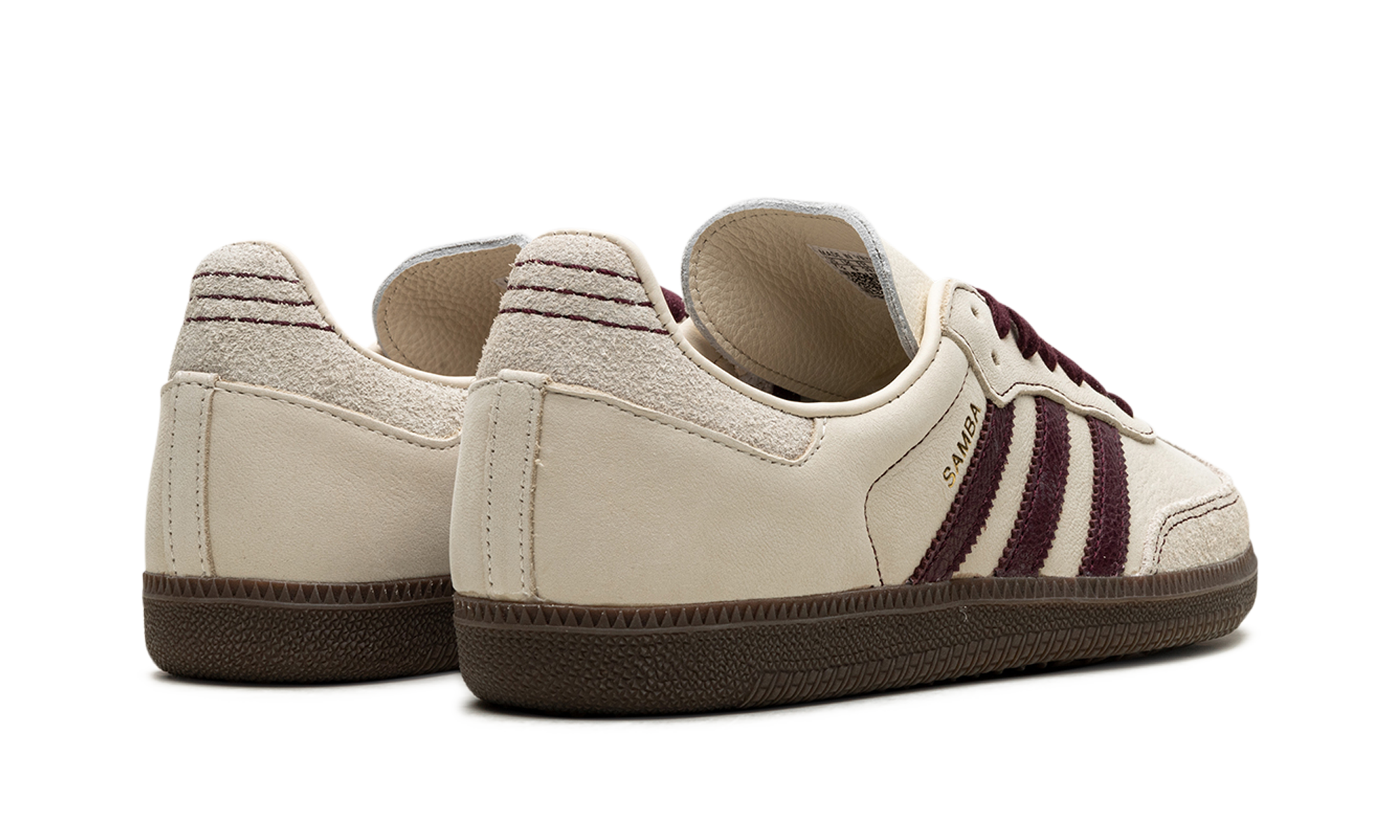 Adidas Samba OG Wonder White Maroon - resellguru.app