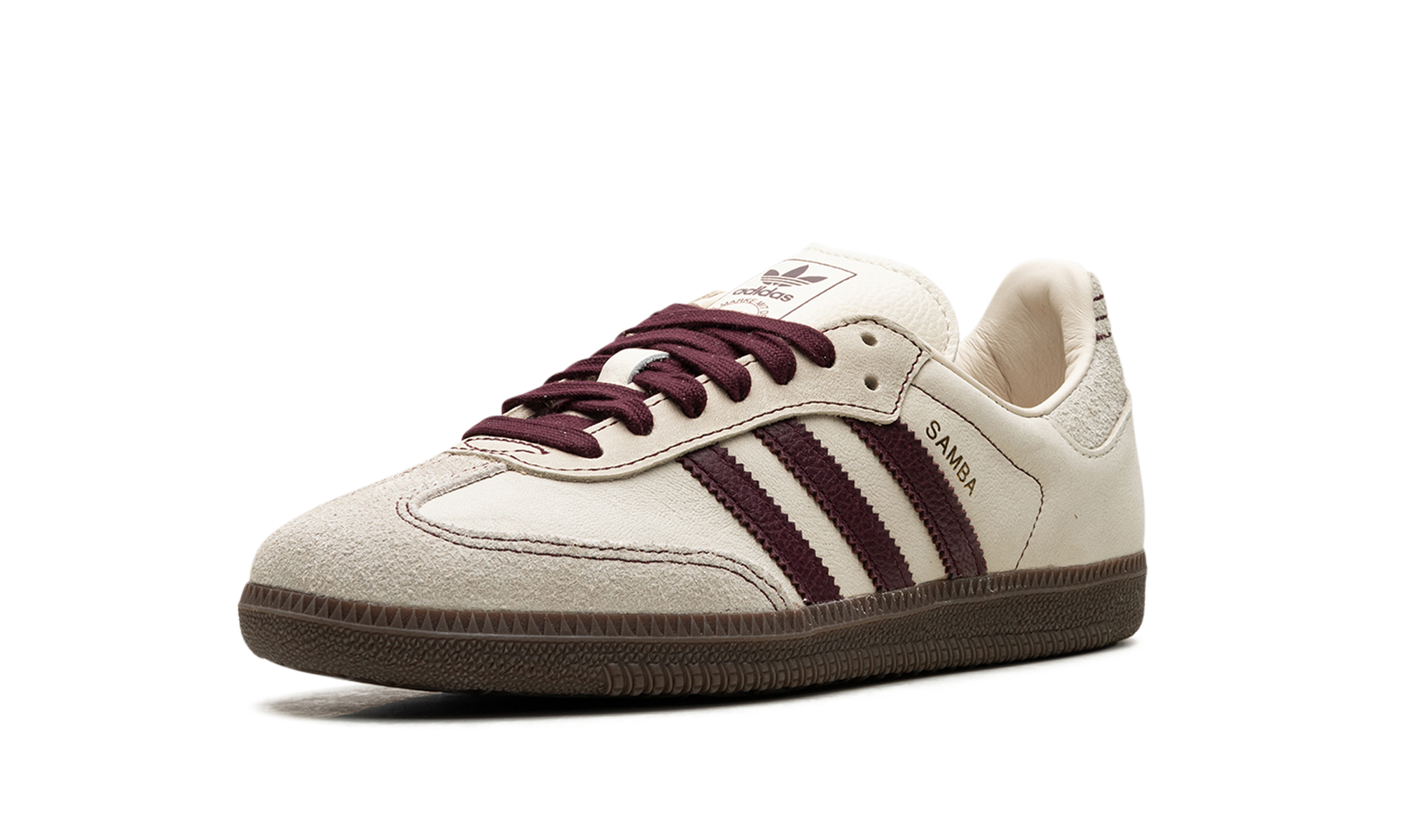 Adidas Samba OG Wonder White Maroon - resellguru.app