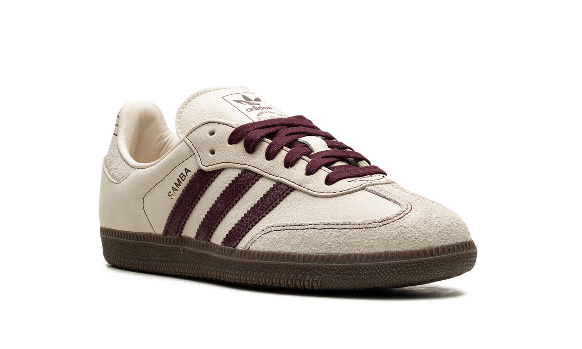 Adidas Samba OG Wonder White Maroon - resellguru.app
